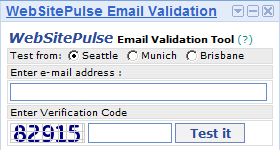 Email Validation Gadget