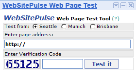 Web Page Test Gadget